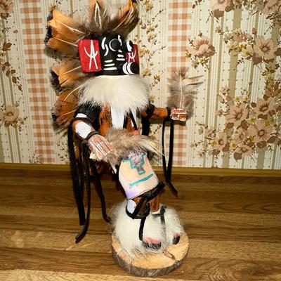 12 KACHINA DOLL CEDAR BARK 8.5" TALL