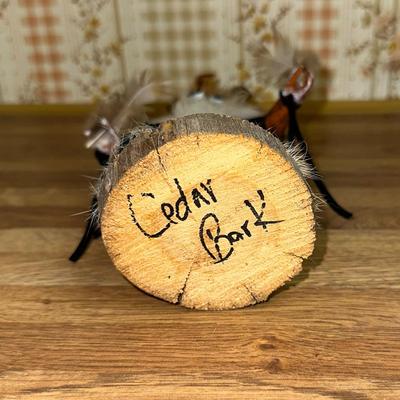 12 KACHINA DOLL CEDAR BARK 8.5" TALL