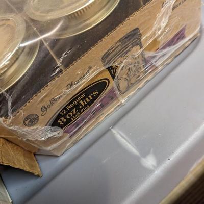 12 - 8 Ounce Canning Jars & 7 Other Sizes