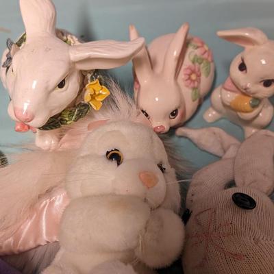 Collection Of Plush And Ceramic Toys