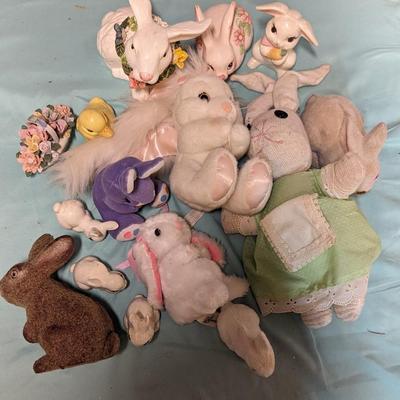 Collection Of Plush And Ceramic Toys