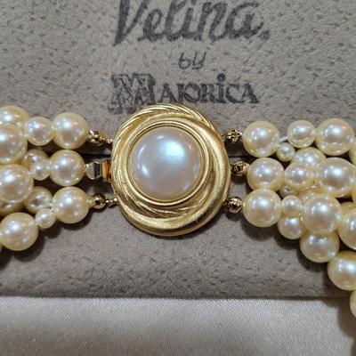 VELINA BY MAJORICA FAUX PEARL NECKLACE