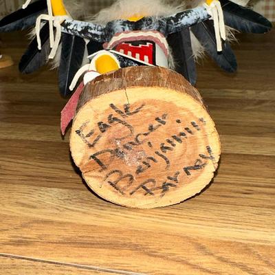 14 KACHINA DOLL EAGLE DANCER 6.5" TALL ARTIST SIGNED