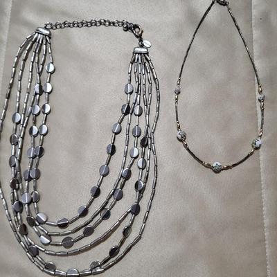 MULTI STRAND BEADED NECKLACE, BEADED NECKLACE