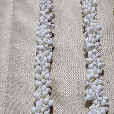 SEASHELL AND OTHER NECKLACES, EARRINGS AND A BROOCH