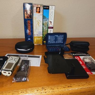 SPELLING CORRECTOR, SANDISKS, EAR PHONES, AND MORE