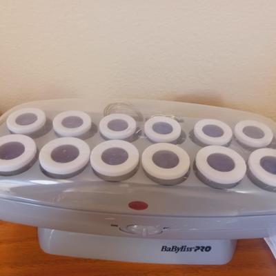 REMINGTON SHAVER, ELECTRIC CURLERS, VISORS AND TRINKET BOX