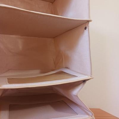 2 HANGING CLOSET ORGANIZERS