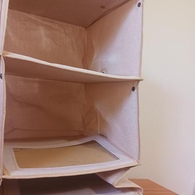 2 HANGING CLOSET ORGANIZERS