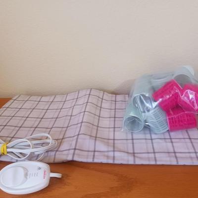 HEATING PAD AND HAIR CURLERS