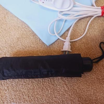 CLOTH BASKET, HEATING PAD, SMALL PILLOW, UMBRELLA AND MORE