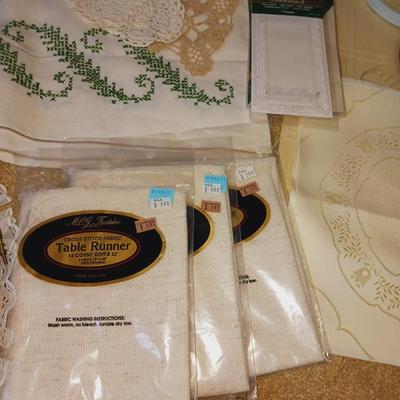 NEEDLEPOINT TABLECLOTH, BOOK MARKS, PATTERN BOOKS AND MUCH MORE