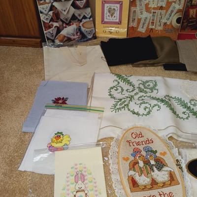 NEEDLEPOINT TABLECLOTH, BOOK MARKS, PATTERN BOOKS AND MUCH MORE