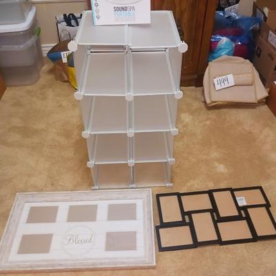 SOUND SPA, MULTI PICTURE FRAMES AND SECTIONED ORGANIZER