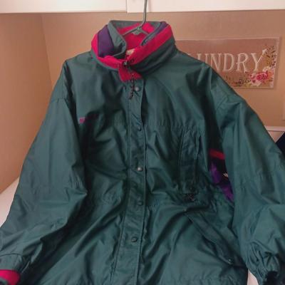 LADIES COLUMBIA COAT AND FLEECE JACKET SIZE 1X
