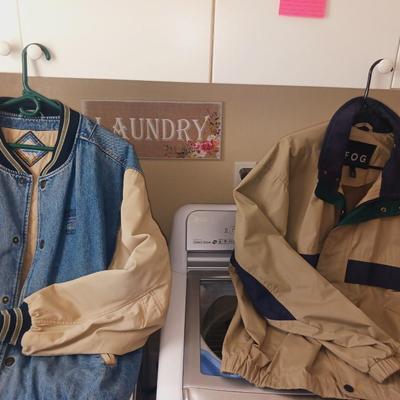 GEAR DENIM COAT FROM BAUSCH & LOMB & FOG JACKET SIZE LARGE