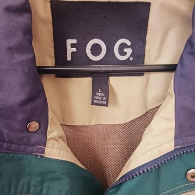 GEAR DENIM COAT FROM BAUSCH & LOMB & FOG JACKET SIZE LARGE