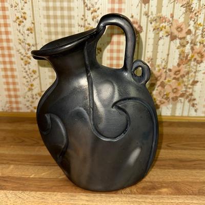 22 POTTERY PITCHER BY ARTIST DONA ROSA OAXACA MEXICO 8.5"