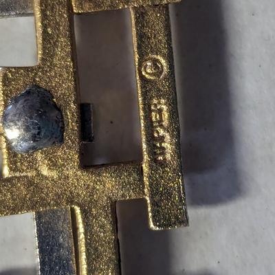Vintage Napier 1970's Geometric Maze Necklace