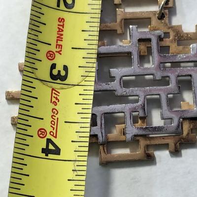 Vintage Napier 1970's Geometric Maze Necklace