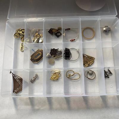 Assortment Of Costume Jewelry And Containers