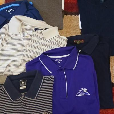 MEN'S POLO AND T-SHIRTS SIZE L - XL