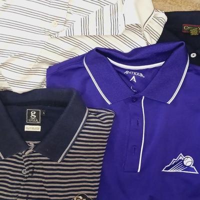 MEN'S POLO AND T-SHIRTS SIZE L - XL