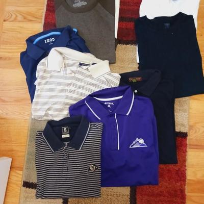 MEN'S POLO AND T-SHIRTS SIZE L - XL