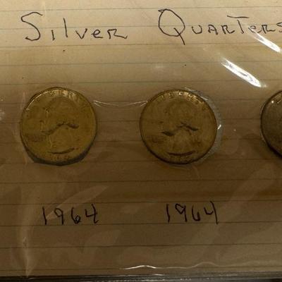 1964 SILVER QUARTER SET