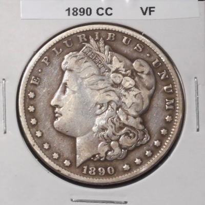 1890-CC MORGAN DOLLAR - Nice VF Condition
