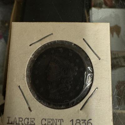 1836 LARGE CENT Vf