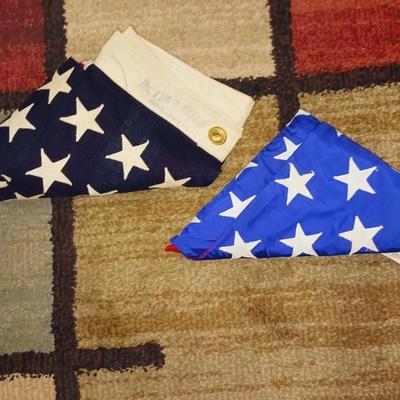 NYLON AND CLOTH US FLAGS