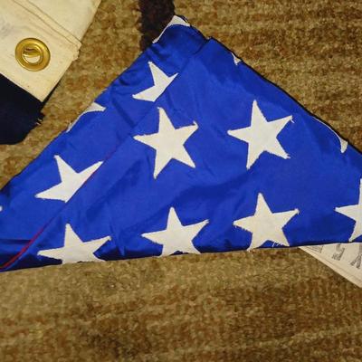 NYLON AND CLOTH US FLAGS