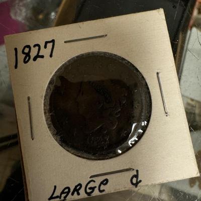 1827 Liberty/Matron Head LARGE CENT ~ U.S. 1c Copper COIN ~ Very "NICE" Grade