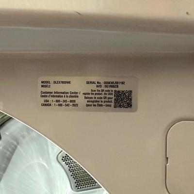 LG SENSOR DRY, SMART WIFI ENABLED, ELECTRIC W/SENSOR DRY TECHNOLOGY