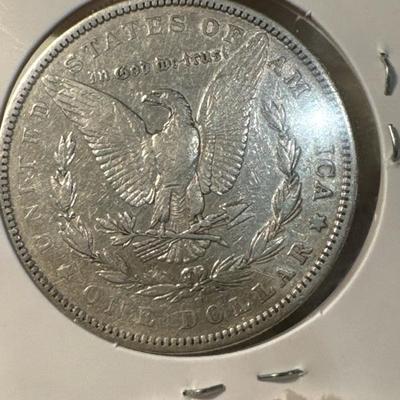 1879 S MORGAN U S COIN SILVER XVF