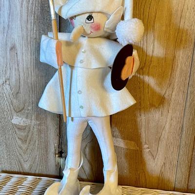 43 PAIR OF UNIQUE DOLLS ARTIST ELF & RUSSIAN FOLK ART DOLL