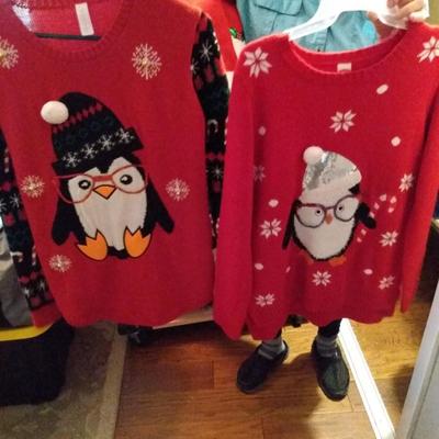 2 penguin sweaters