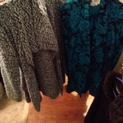 Sweater and floral jacket