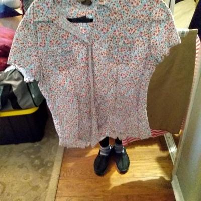 White floral top