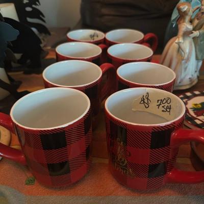 Free combine ship Set of 8 Scottish accent Happy Holidays coffee cups