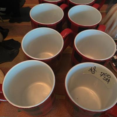 Free combine ship Set of 8 Scottish accent Happy Holidays coffee cups