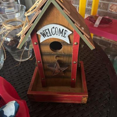 Welcome Bird house wood free combine ship