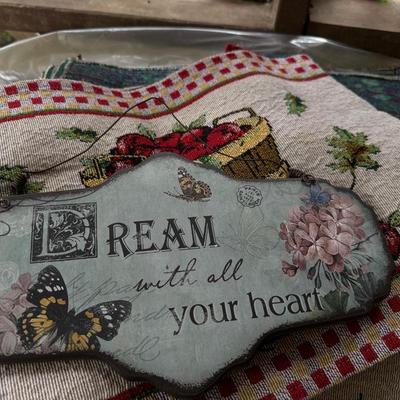 24x 12 Dream with all your heart art deco sign