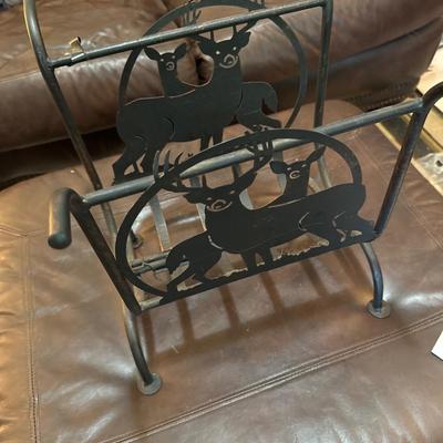 Cast iron wood holder Deer excellent