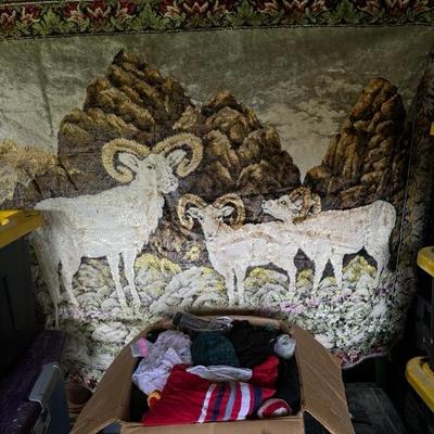 6 1/2 x 4 wall Tapestry from Western Colorado Big Horn Sheep