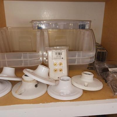 ELECTRICAL ITEMS, STACKING BINS AND MORE