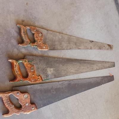 3 HAND SAWS