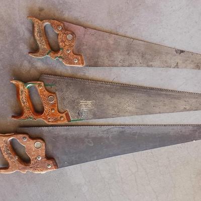 3 HAND SAWS