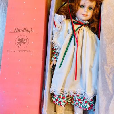 49 BRADLEY'S COLLECTABLE DOLLS LIBBY 14" RED HAIR GIRL DOLL